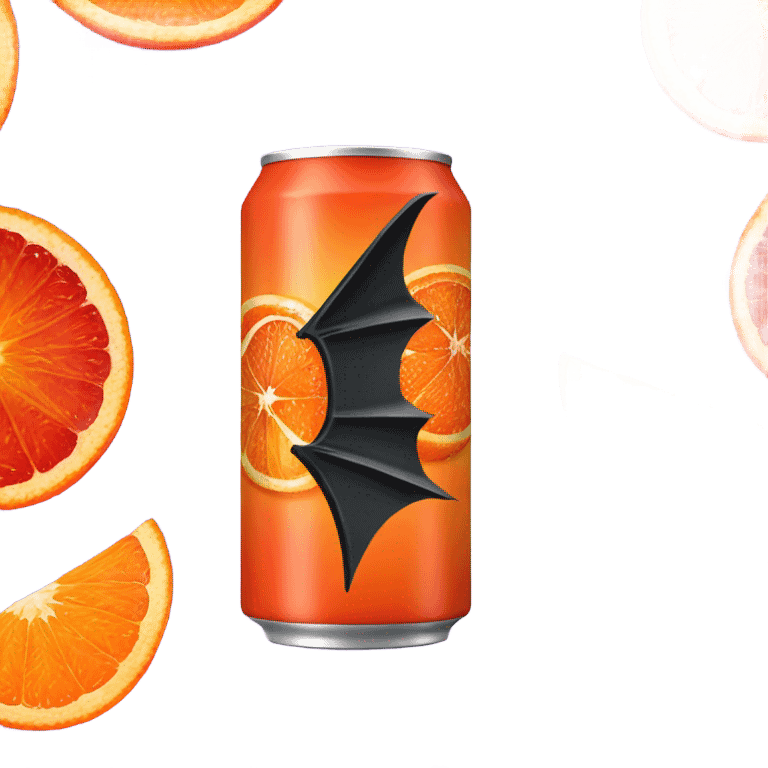 Blood Orange bat Energy Drink emoji