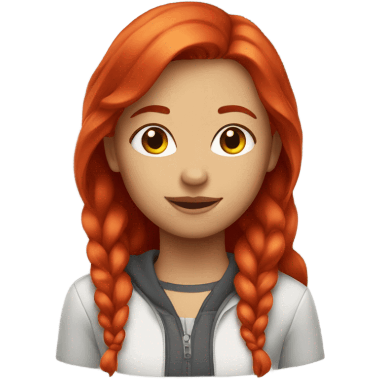 Girl with red hair  emoji