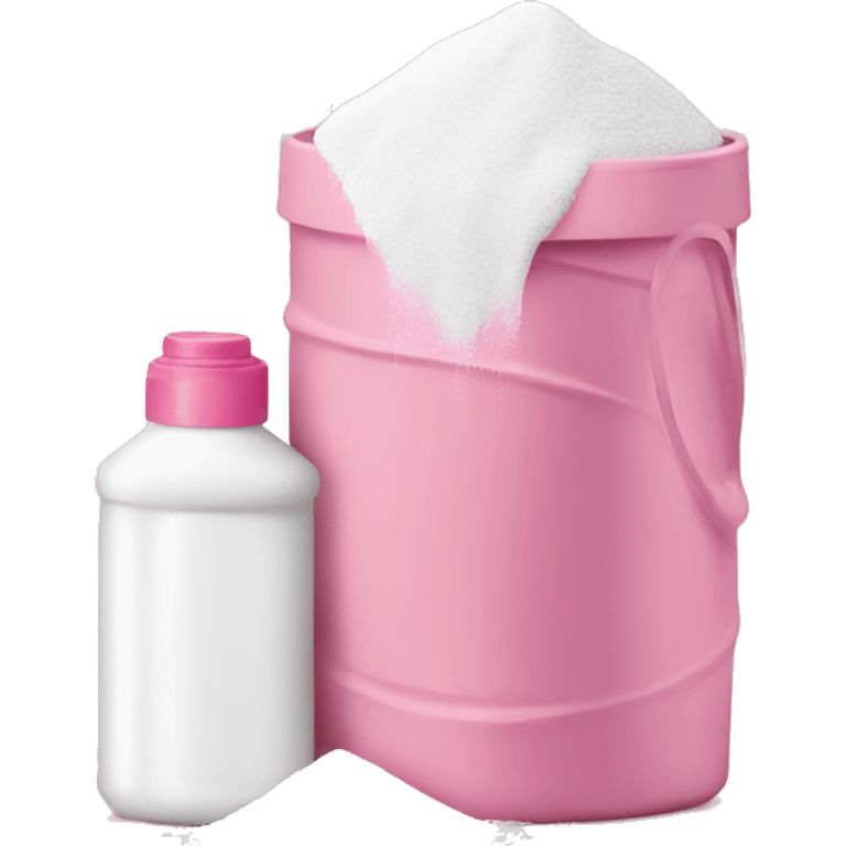 Pink white washing powder  emoji