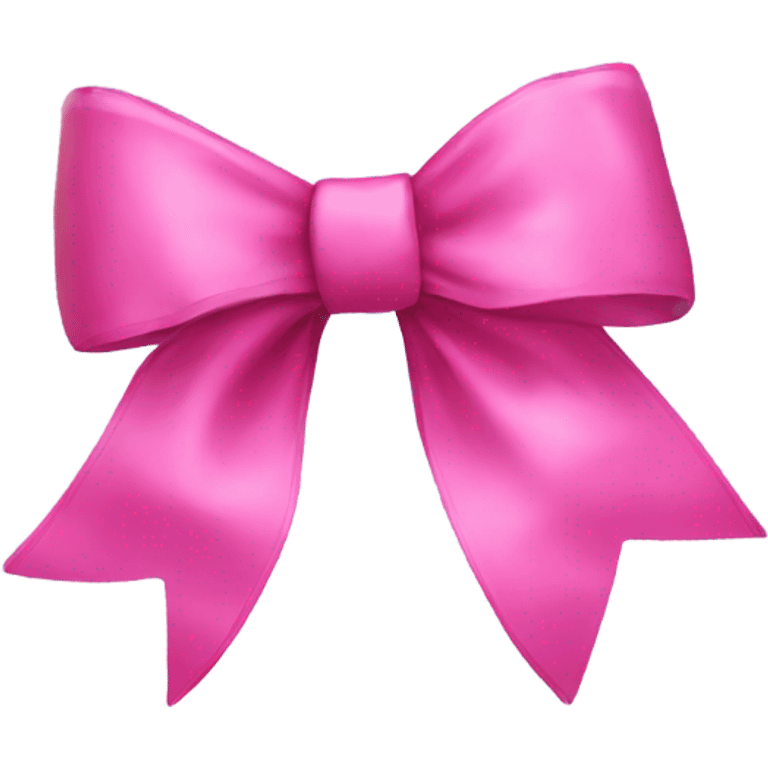 Pink Christmas bow emoji