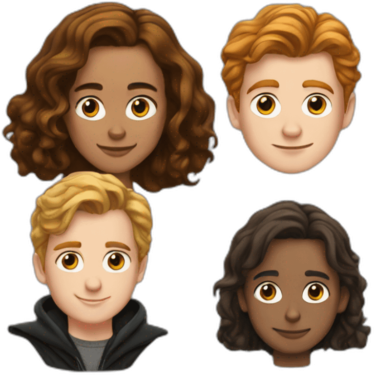 Hermione et Harry et ron emoji