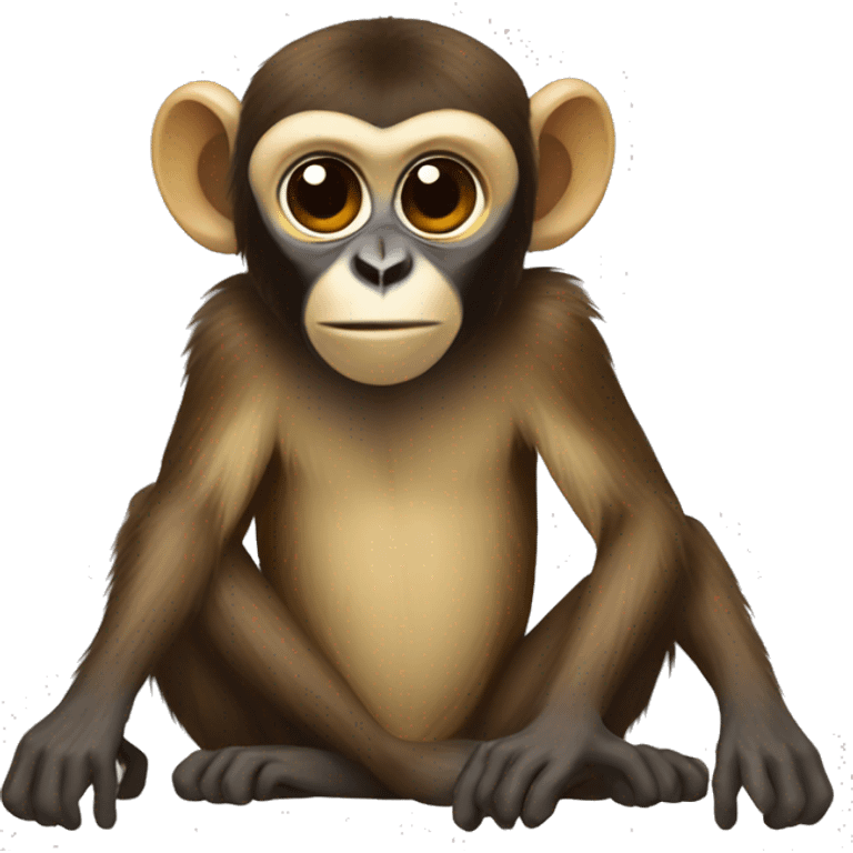 Brown spider monkeys  
 emoji