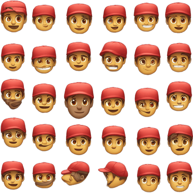 Enamorado con gorra hacia atrás  emoji