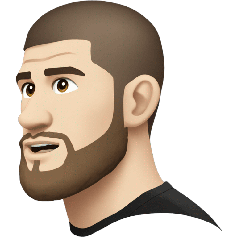 realistic khabib Side profile emoji