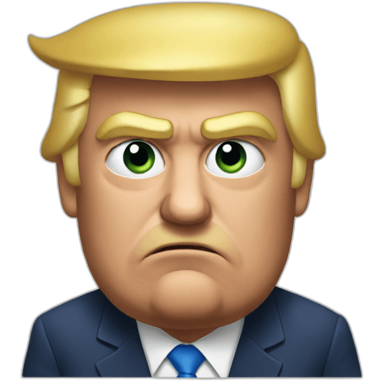 trump grumpy emoji