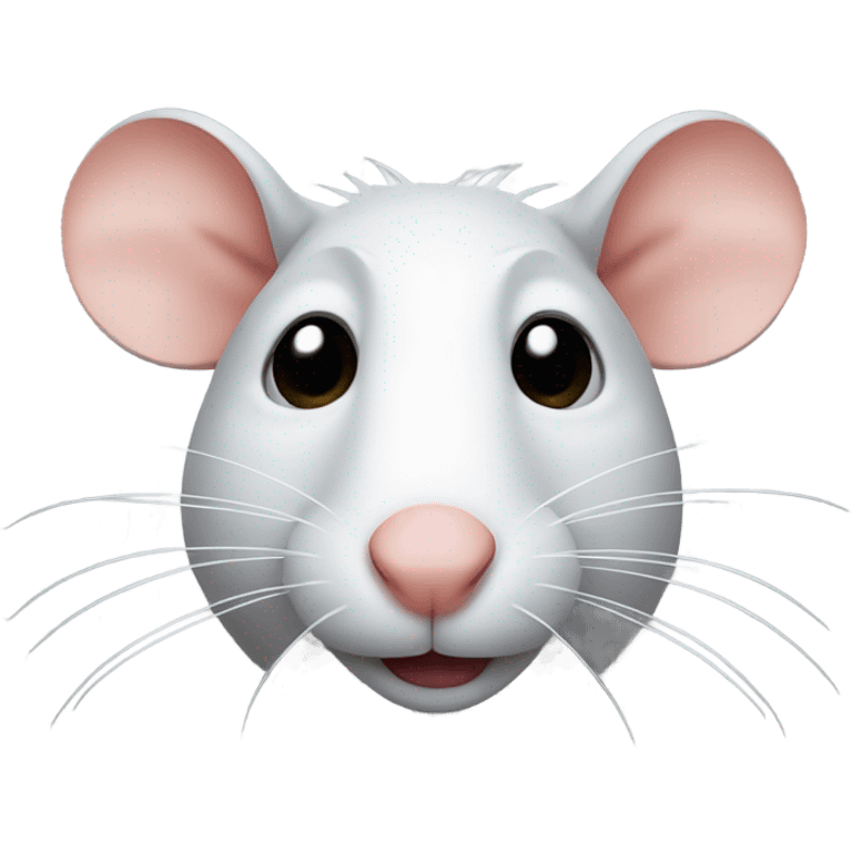 rat with a cut off ear emoji