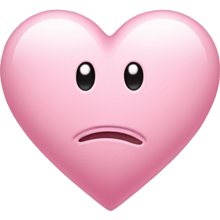 A light pink heart that says I’m sorry  emoji