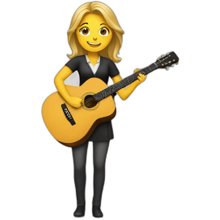 Guitar woman teacher  emoji