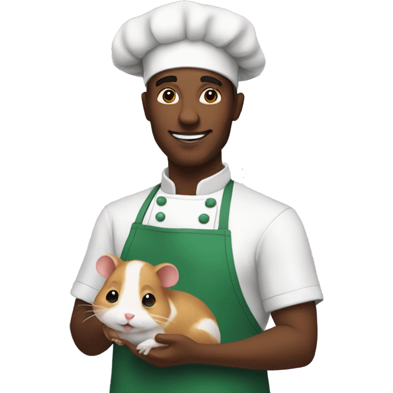 Cook with a hamster emoji