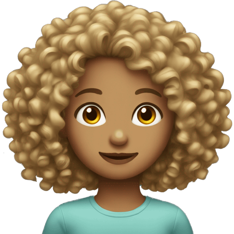 curly hair girl emoji