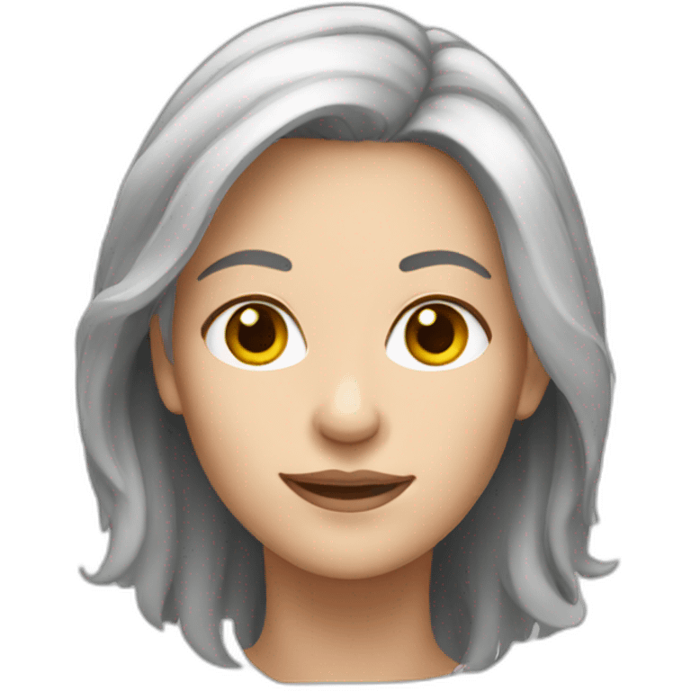 white women grey hair emoji