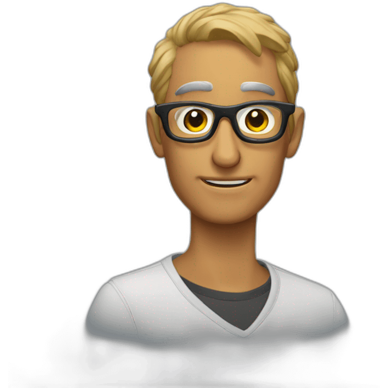 Condor con lentes emoji