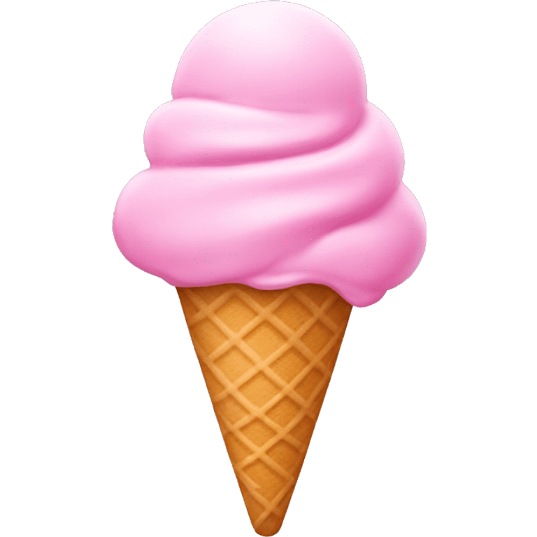 Ice cream pink emoji