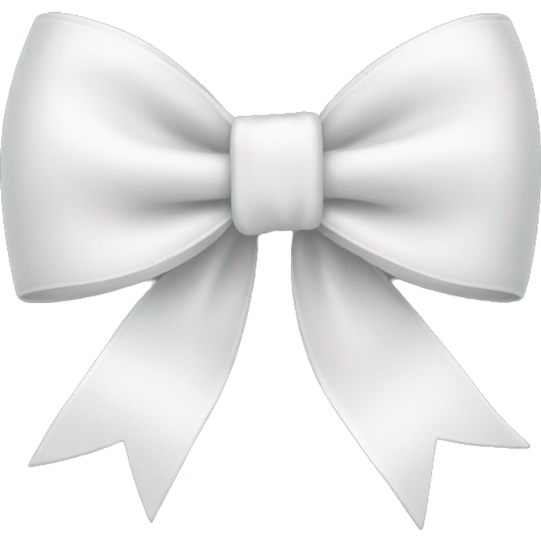 white bow emoji