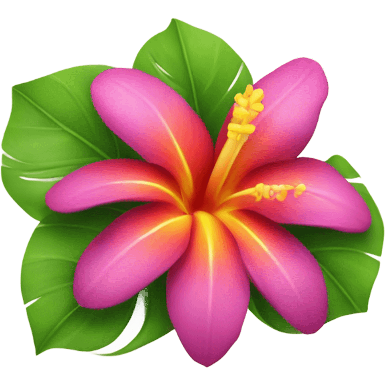 Hawaian flower emoji