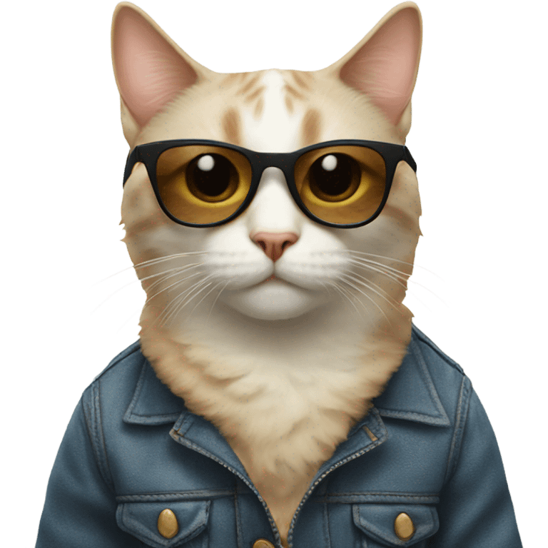 Cat with sunglasses emoji