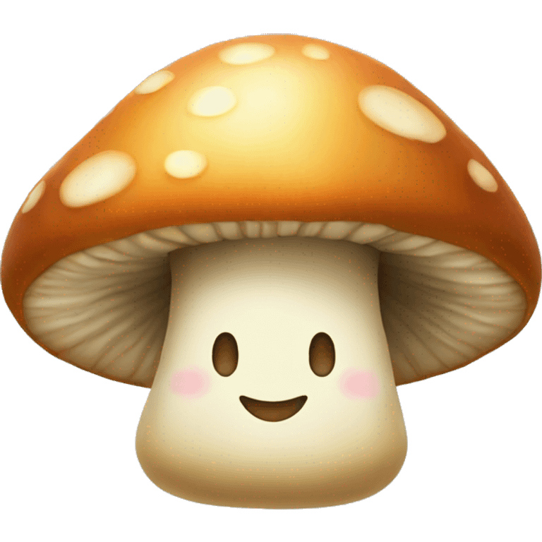 mushroom smile emoji