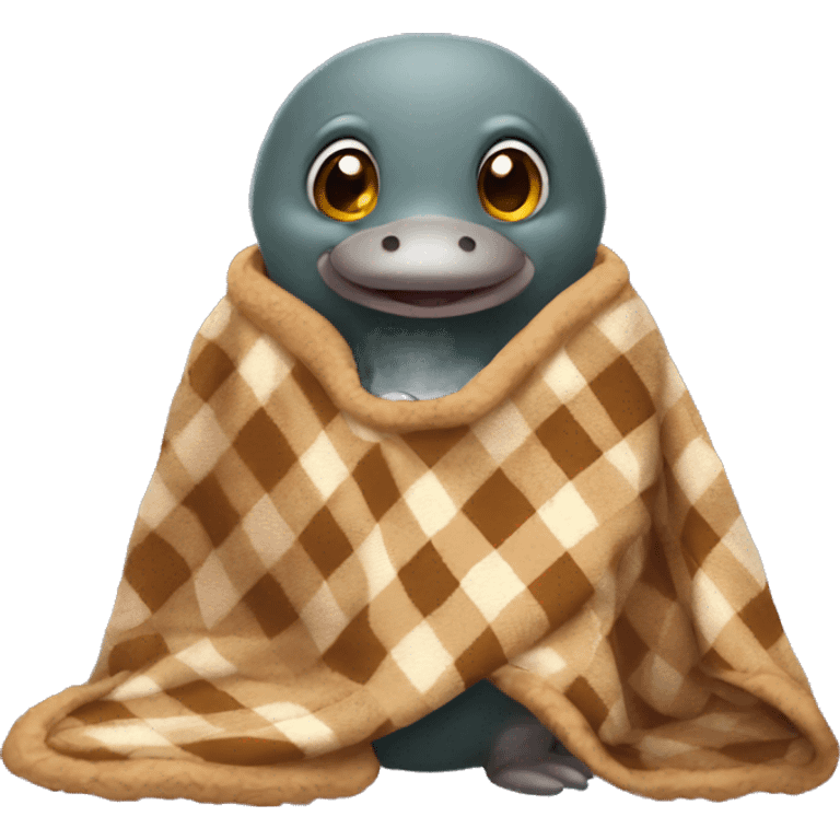 platypus with a blanket emoji