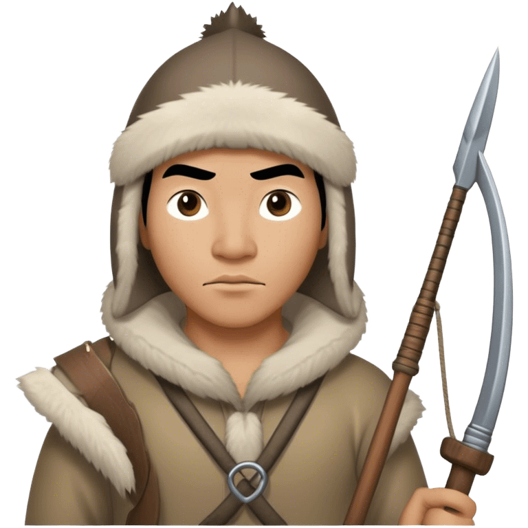 Inuit hunter with harpoon emoji