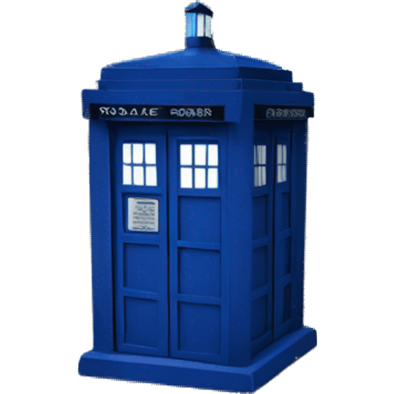 Tardis blue police box emoji