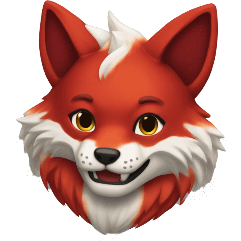 Crimson fur kitsune expessons emoji