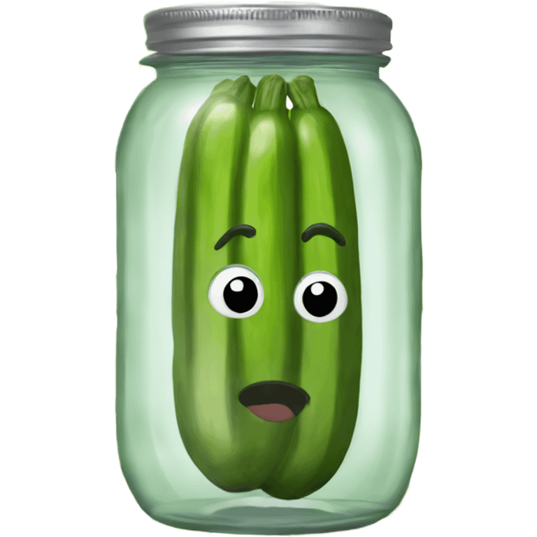 pickles in a pickle jar emoji