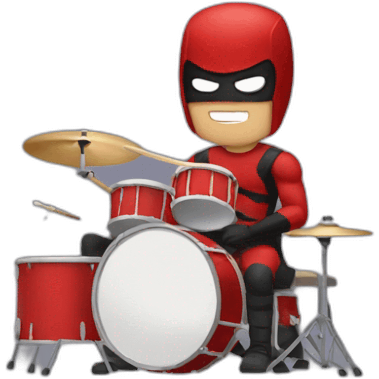 Daredevil playing drums emoji