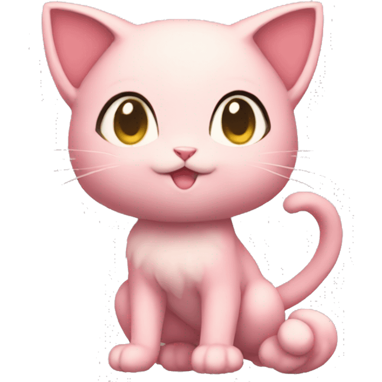 Chibi Mew-Pokémon full body emoji