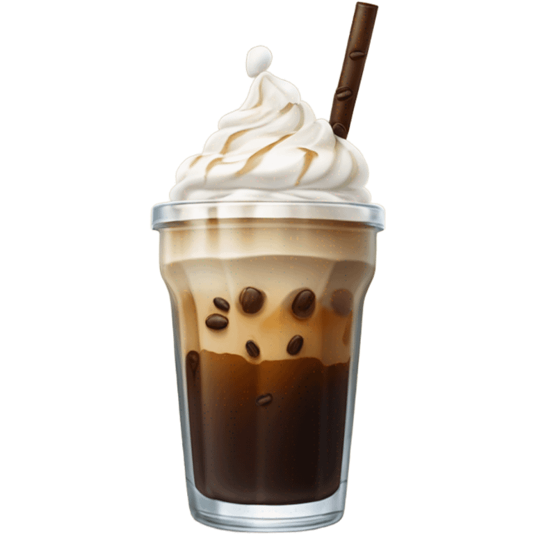 Ice coffee emoji