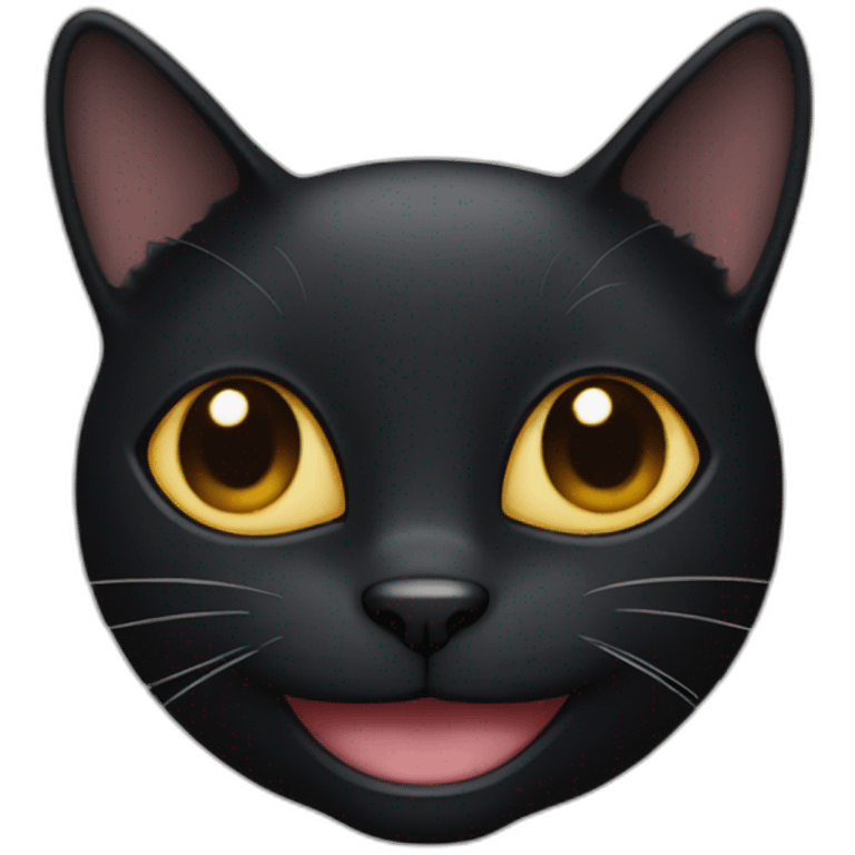 Black cat smile emoji