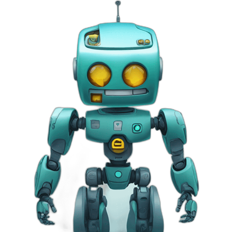 robot with gemini crypto exchange logo emoji