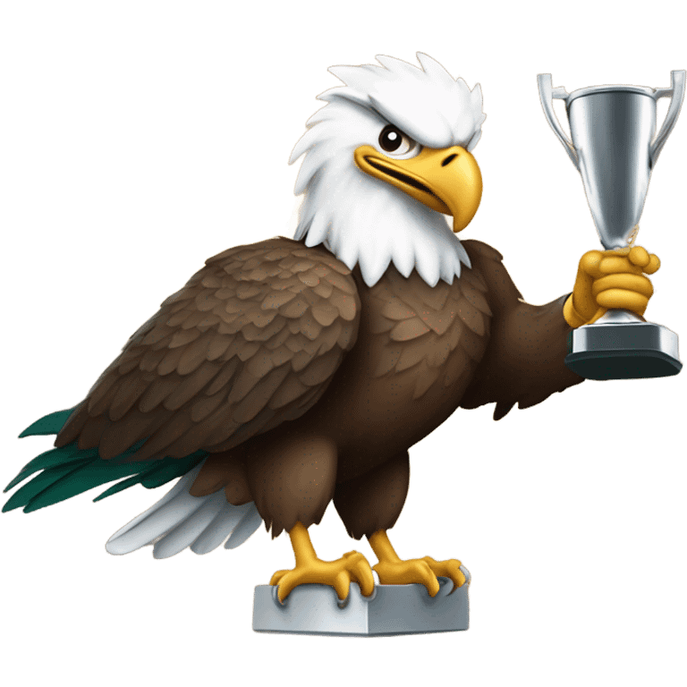 Eagles with trophy  emoji