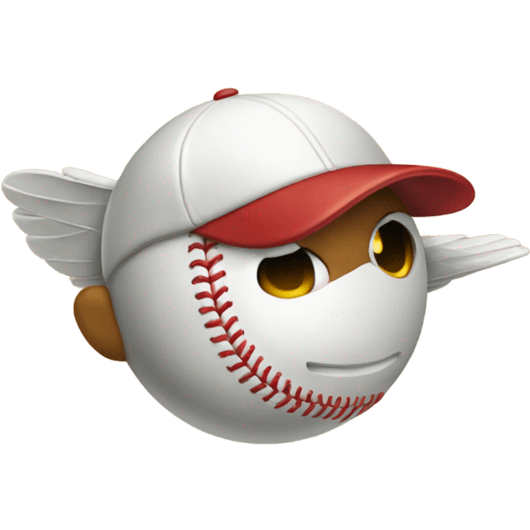 Baseball flying emoji