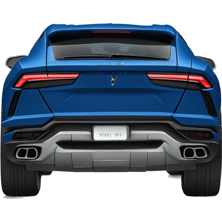 Blue Lamborghini urus  emoji