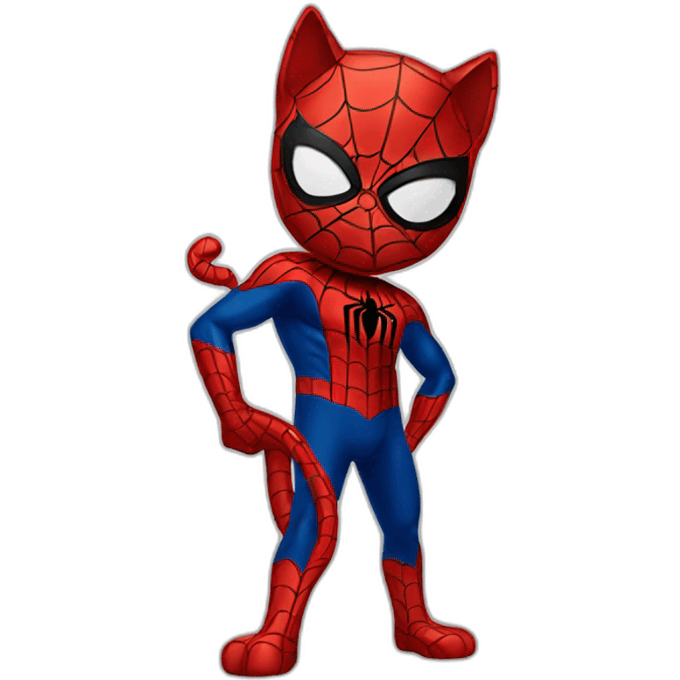 Cat spiderman emoji