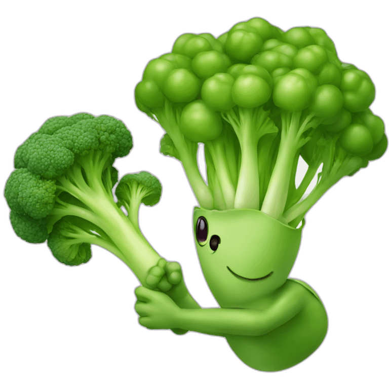 Pea shooter with a brocoli emoji