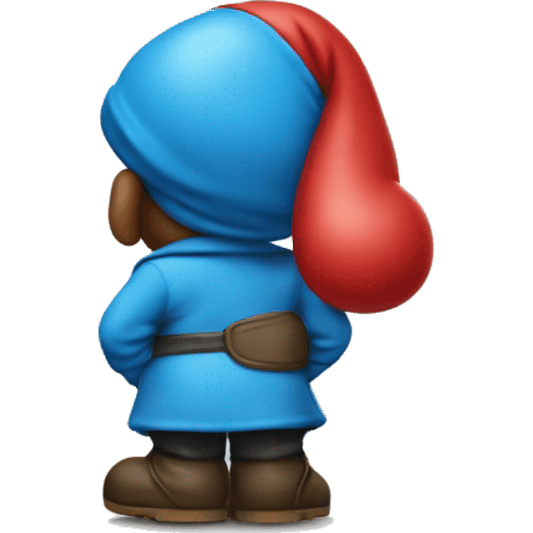 Papa Smurf with a big butt emoji