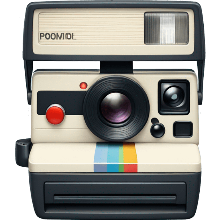 Polaroid Camera pale blue emoji