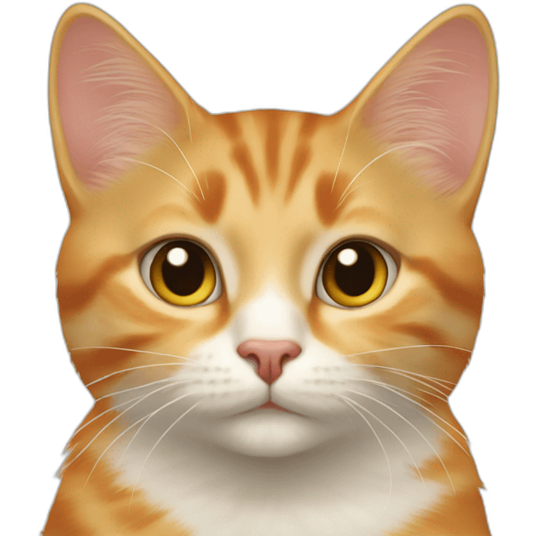 Woman blonde-calico-cat-next-to-an-orange-tabby-cat emoji