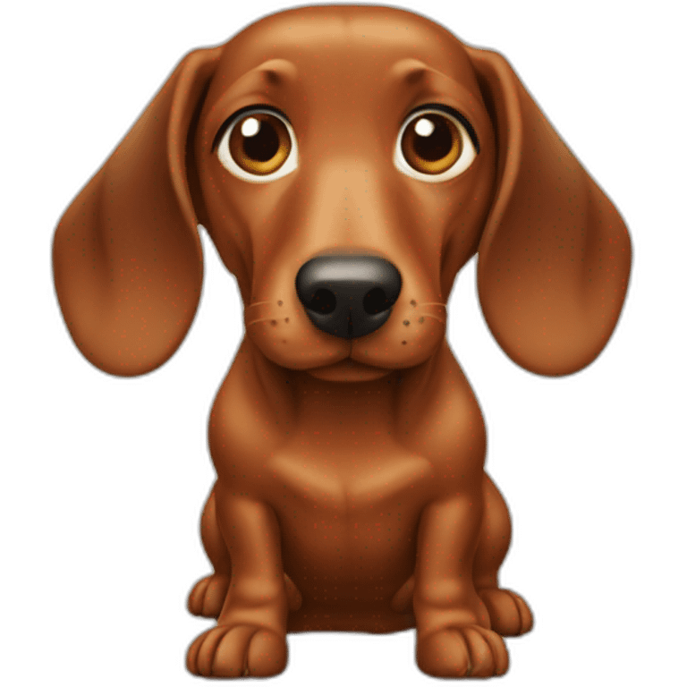 dachshund pooping emoji