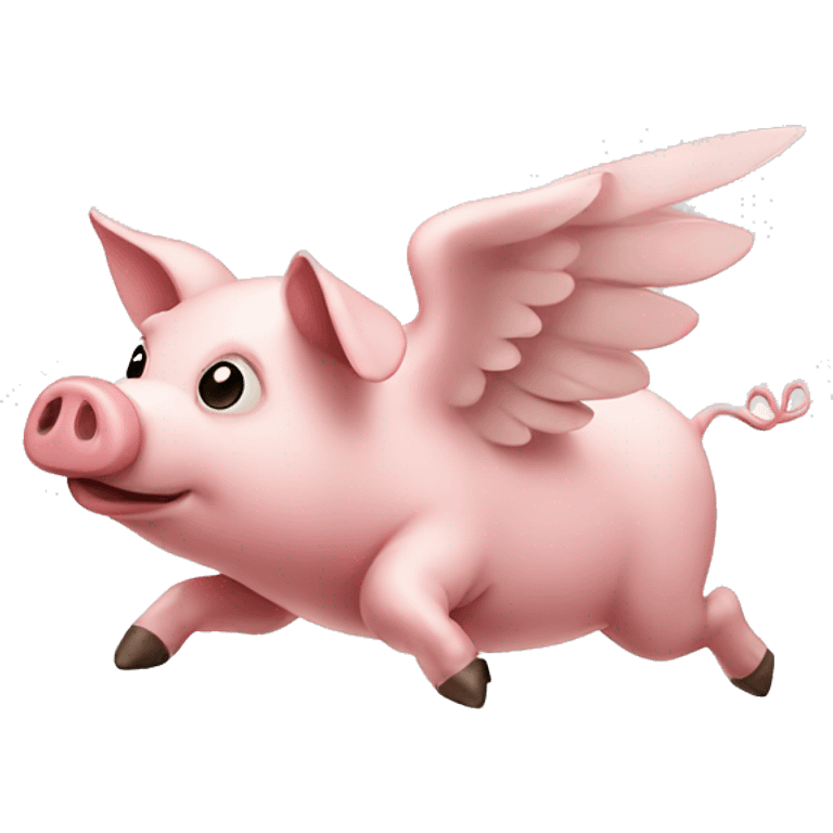 Flying pig emoji