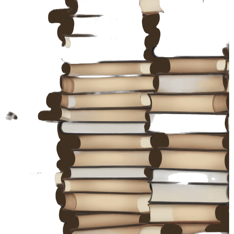 neutral stack of books emoji