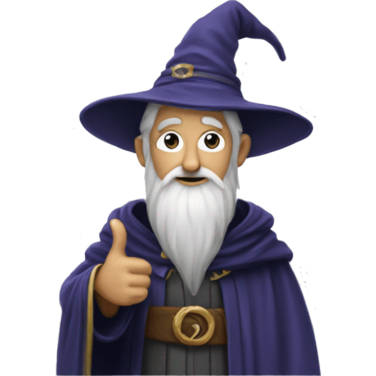 wizard with thumbs u emoji