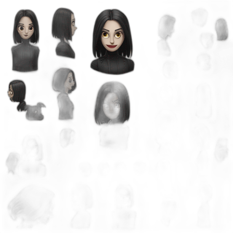 Wenesday Addams dans la série Wenesday emoji