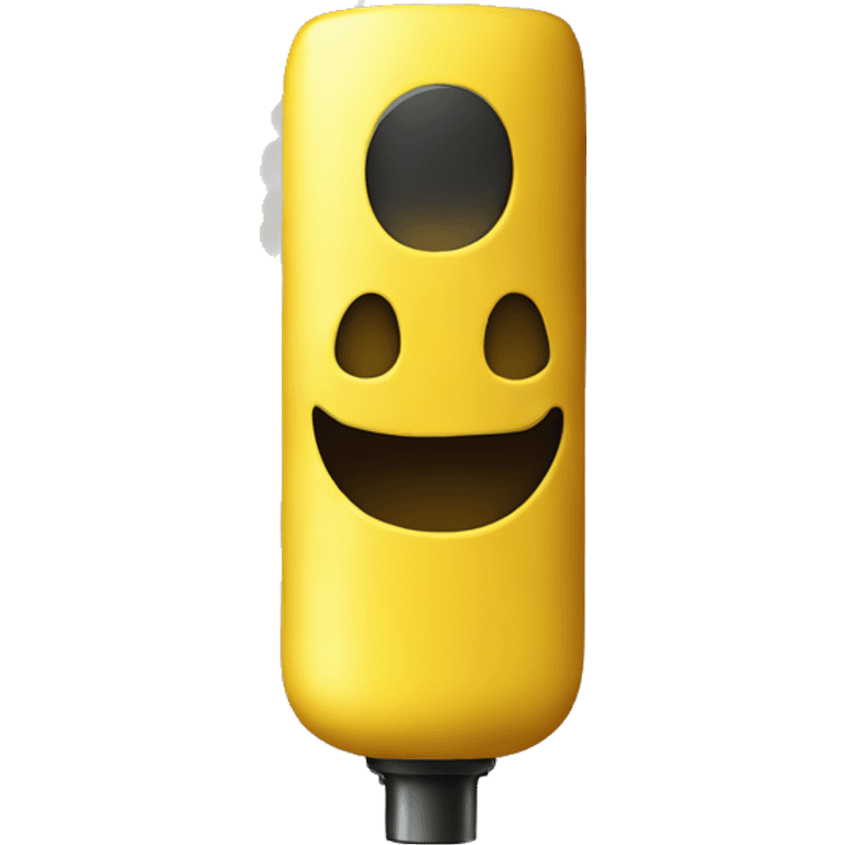 a Yellow vape emoji