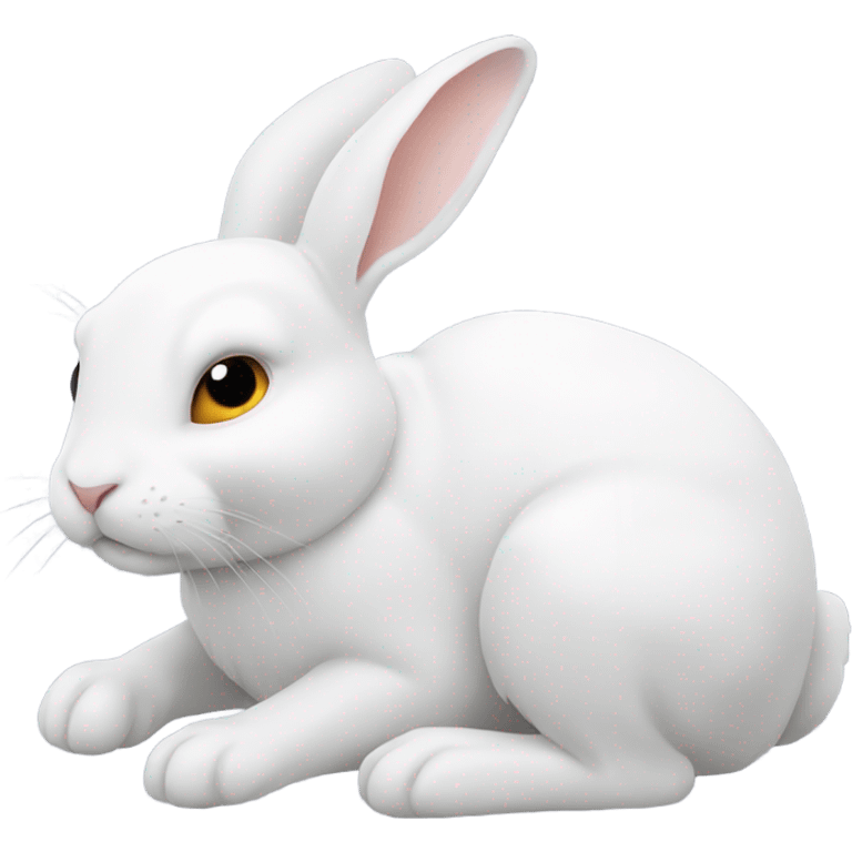 White rabbit unconscious  emoji