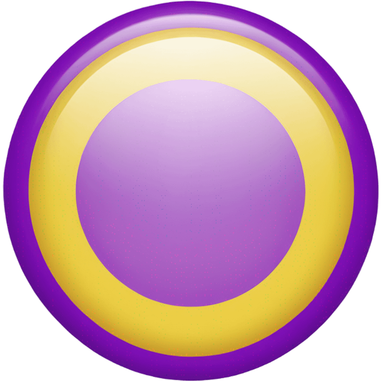 Intersex pride flag with yellow background and purple circle in the middle  emoji