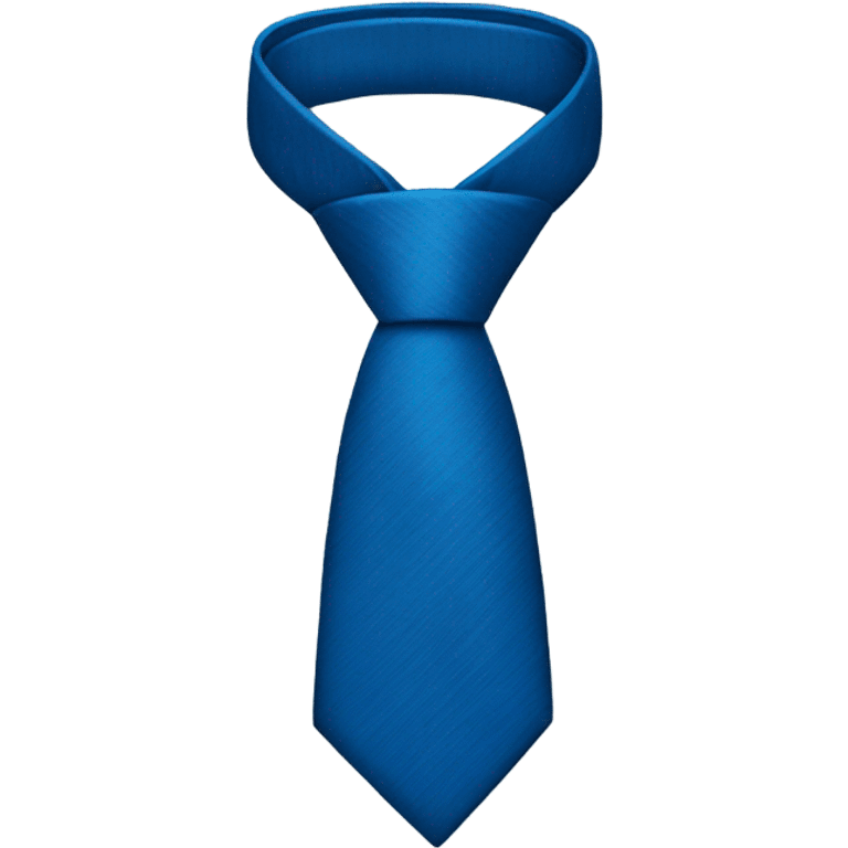 blue tie emoji