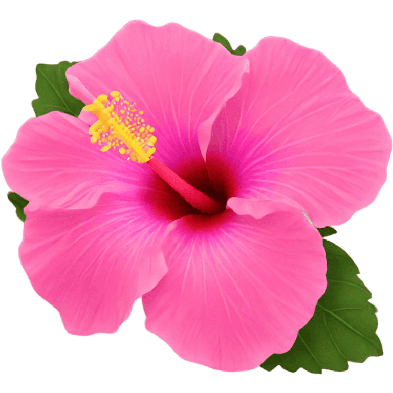 Pink hibiscus  emoji