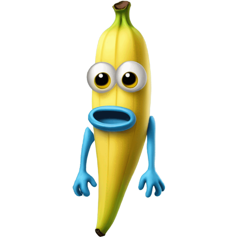 Alien banana emoji